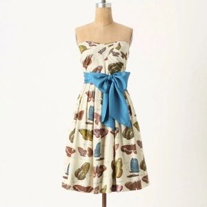Maeve Anthropologie butterfly dress size 6